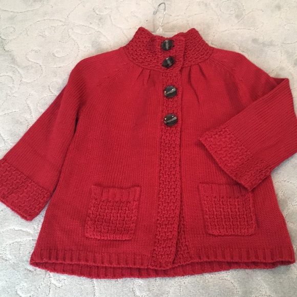 Soft True Red Sweater with bell sleeves - Picture 6 of 10